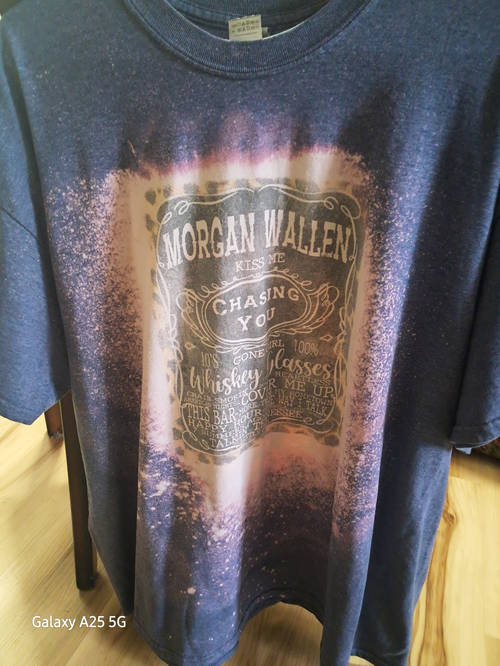 Gildan Navy Blue Morgan Wallen Graphic Tee